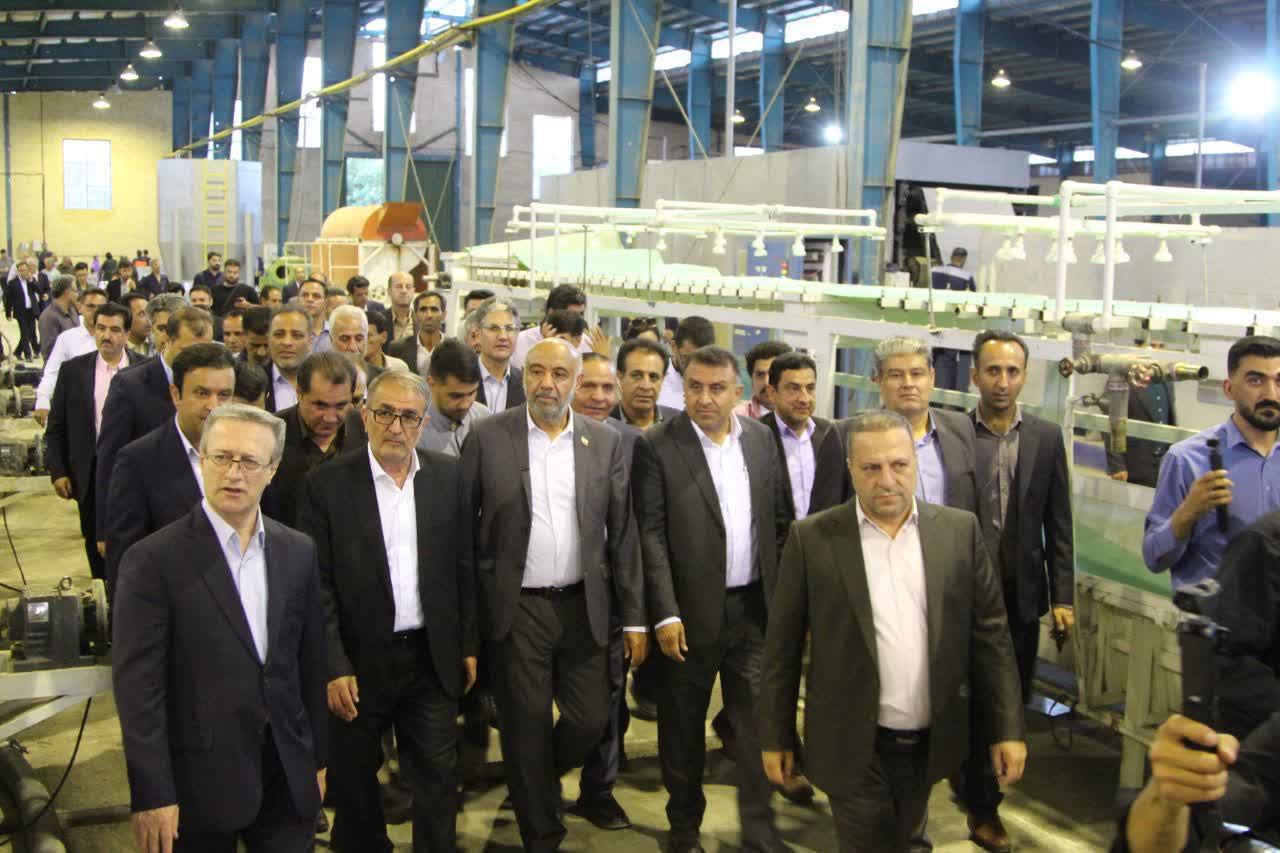 بهره‌برداری از کارخانه خمیر کاغذ یاسوج با حضور وزیر کار 