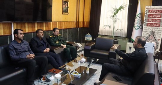 دیدار معاون هماهنگ کننده سپاه فتح با شهردار منطقه ۱۴ تهران/ امکانات لازم برای اسکان و پذیرایی زائران کهگیلویه و بویراحمد مهیاست