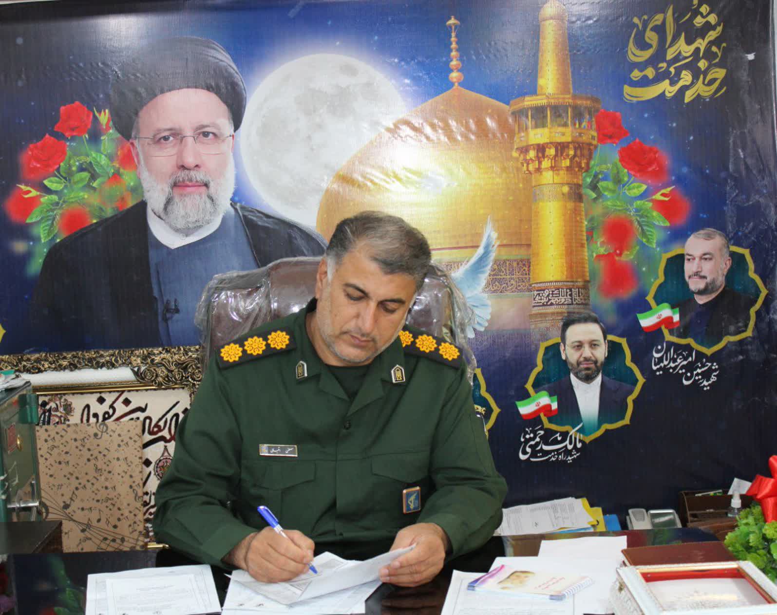 پیام فرمانده سپاه شهرستان کهگیلویه به مناسبت سالروز اولین اقامه نماز جمعه 