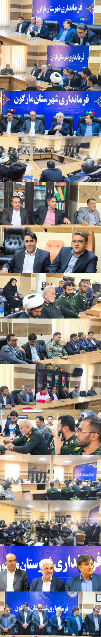 تکریم و معارفه فرماندار مارگون + تصاویر